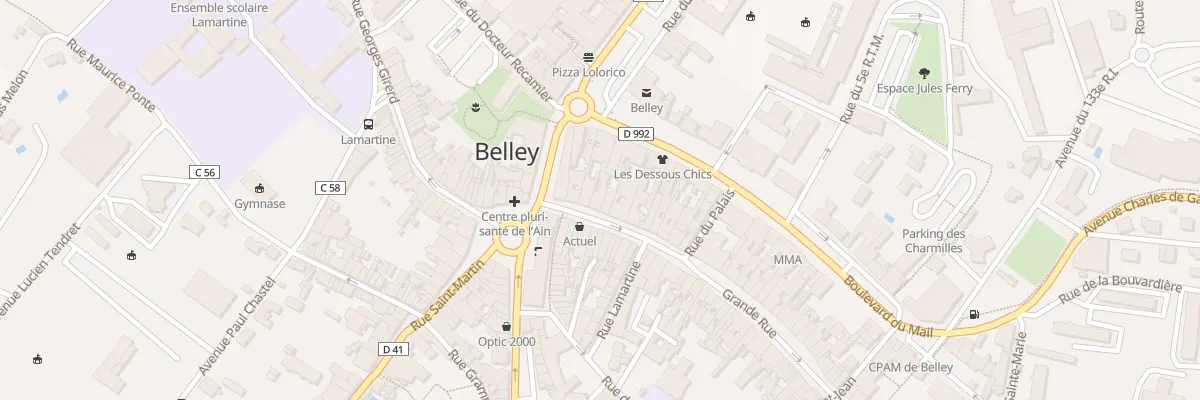 Plan du 7 Grande Rue à Belley