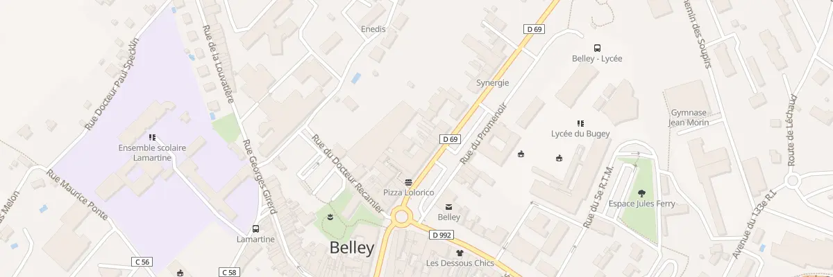 Plan du 1 Av Alsace Lorraine à Belley