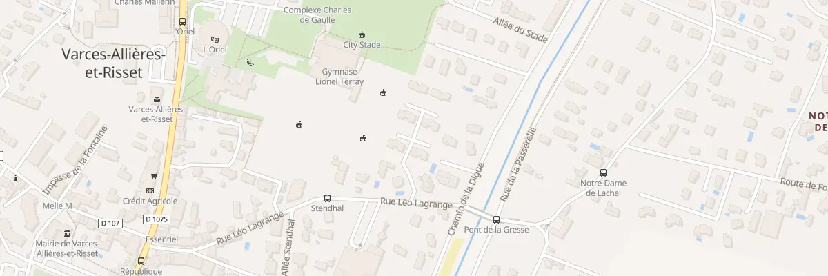 Plan du 5882 Rue Léo Lagrange à Varces-Allières-et-Risset