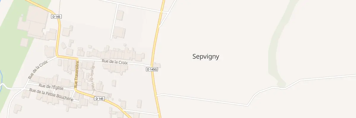 Plan du 20 Rue de la Croix à Sepvigny