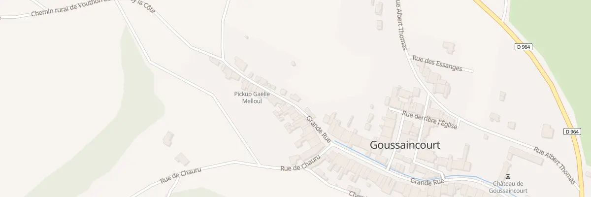 Plan du 26 Gr Grande Rue à Goussaincourt