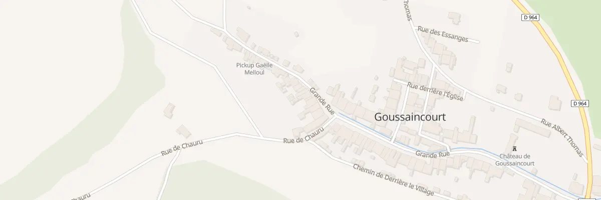 Plan du 63 Gr Grande Rue à Goussaincourt