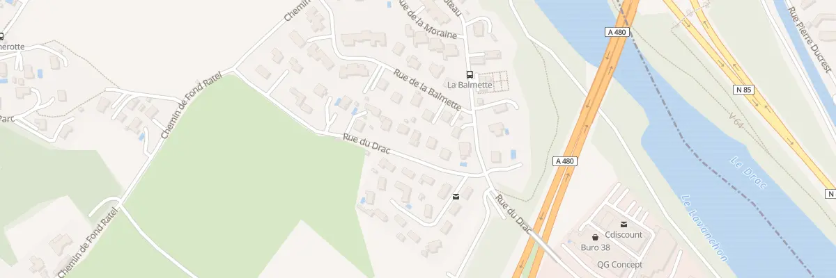 Plan du 24 Rue du Drac à Claix
