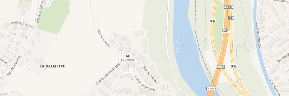 Plan du 10B Rue du Côteau à Claix