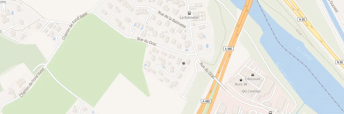 Plan du 33 Rue du Drac à Claix