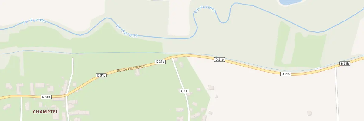 Plan du 13 Che du Colombier à Brens