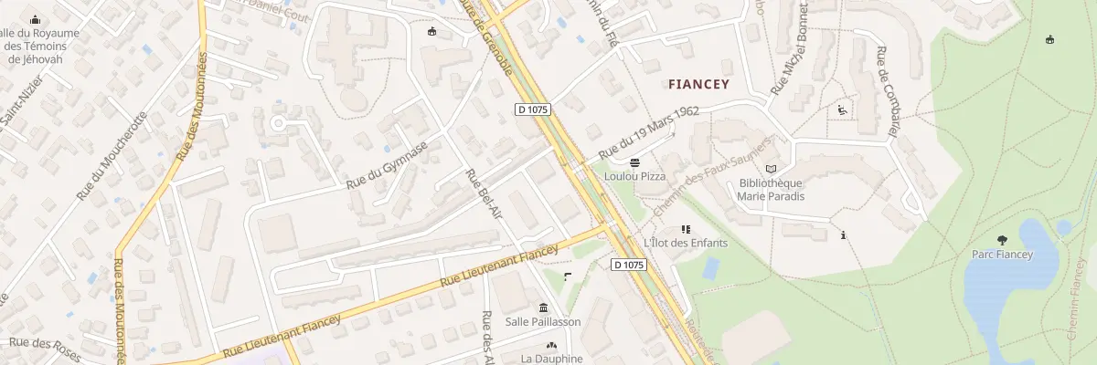 Plan du 2 Rue Lieutenant Fiancey à Saint-Égrève