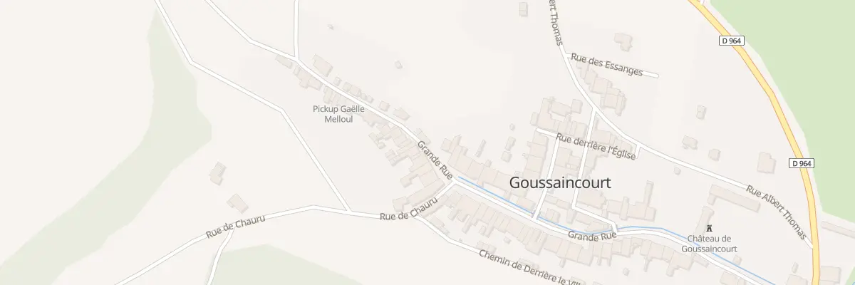Plan du 24 Gr Grande Rue à Goussaincourt
