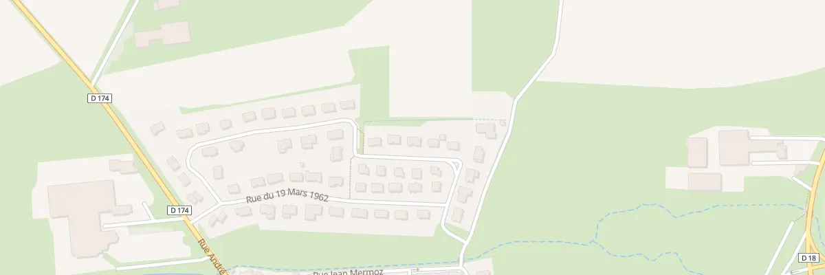 Plan du 25 Rue du 19 Mars 1962 à Beuveille