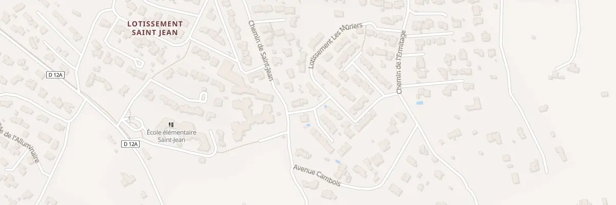 Plan du 49 Lot Les Muriers à Trets