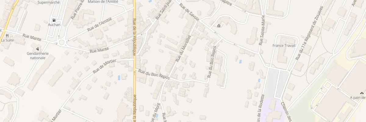 Plan du 15 Rue du Mont à Belley