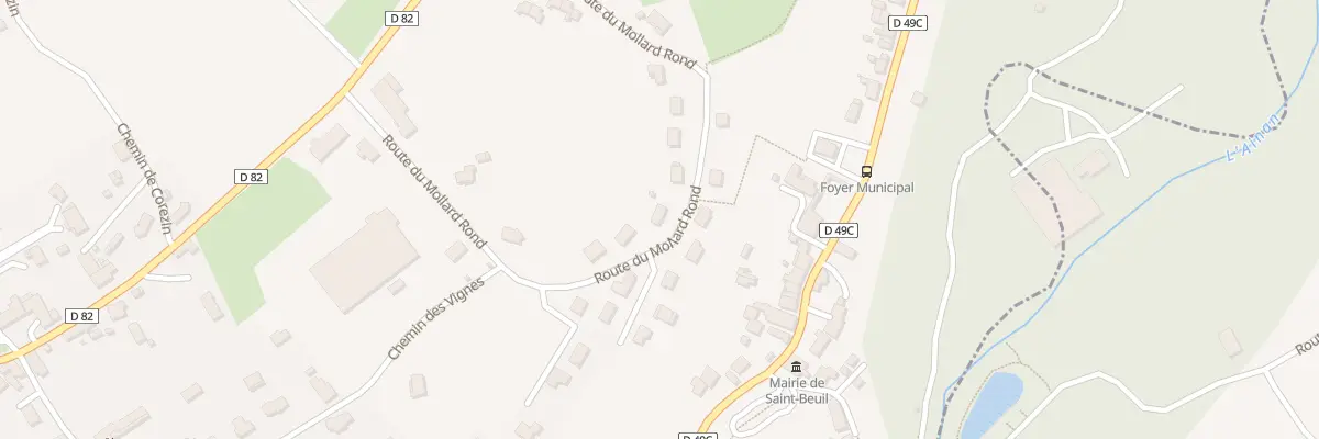 Plan du 333 Rte du Mollard Rond à Saint-Bueil