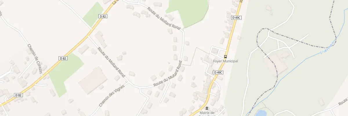 Plan du 373 Rte du Mollard Rond à Saint-Bueil