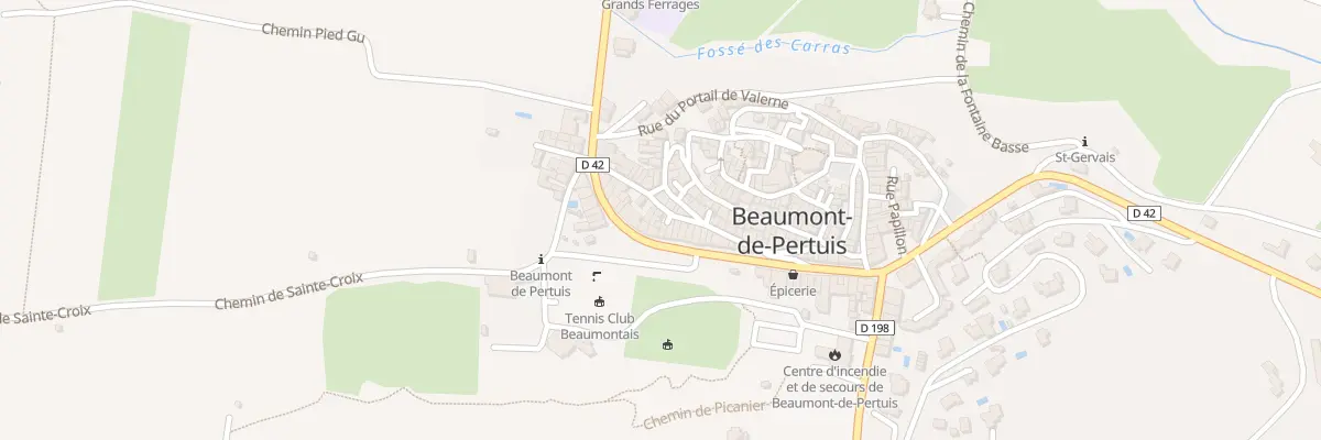 Plan du 9001F Rue Longue du Puits à Beaumont-de-Pertuis
