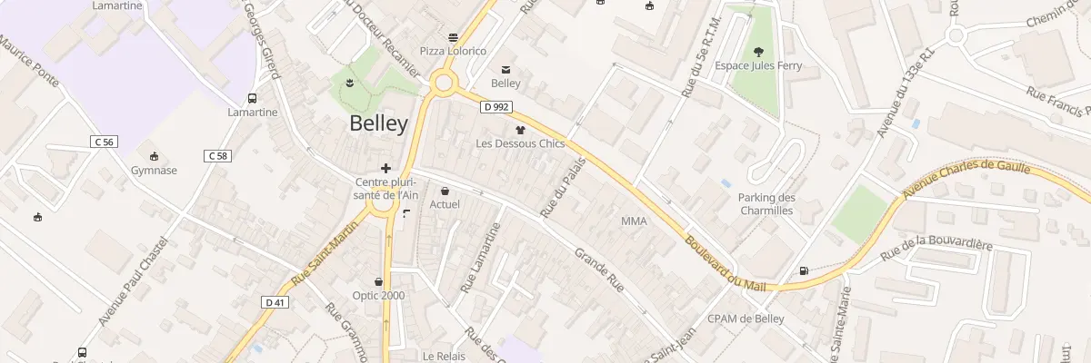 Plan du 25 Grande Rue à Belley