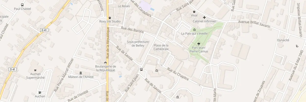 Plan du 57 Rue St Jean à Belley
