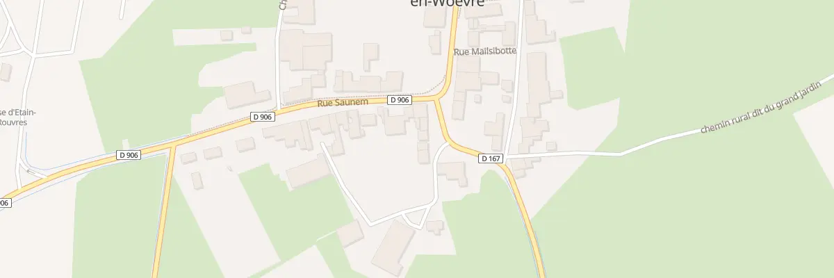 Plan du 4 Rte de Lanheres à Rouvres-en-Woëvre