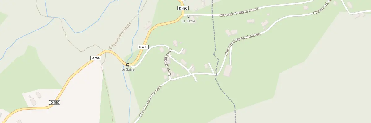 Plan du 281 Che du Sâtre à Saint-Bueil