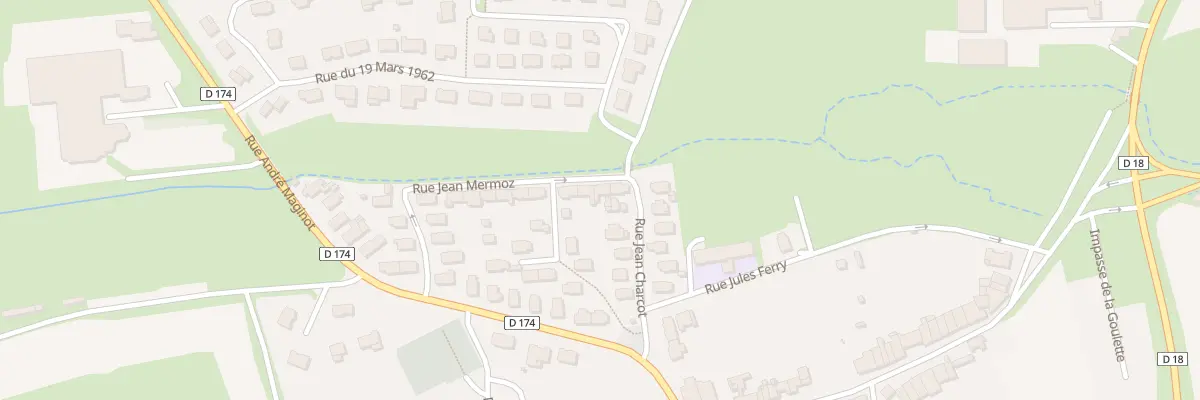 Plan du 10 Rue Jean Mermoz à Beuveille