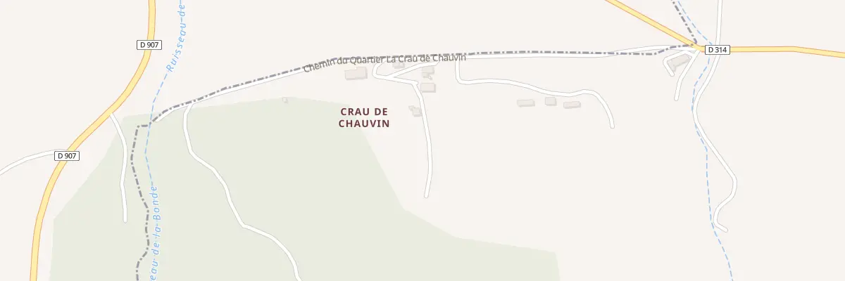 Plan du 7001 Crau de Chauvin à Villemus