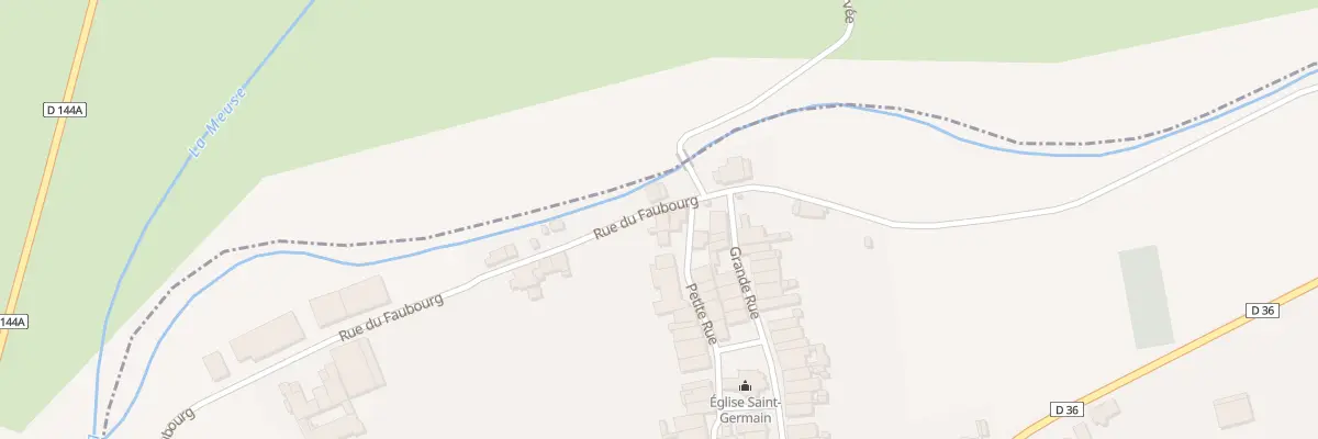Plan du 5 Rue du Faubourg à Saint-Germain-sur-Meuse