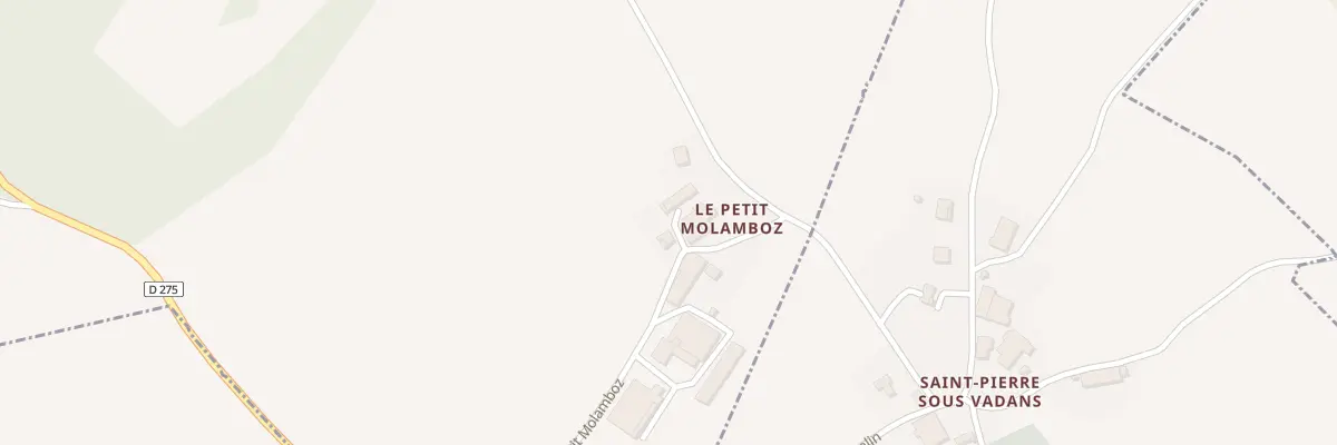 Plan du 3 Che du Petit Molamboz à Molamboz