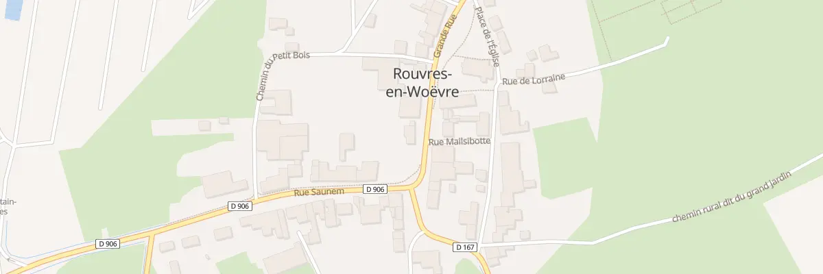 Plan du 1 Gr Grande Rue à Rouvres-en-Woëvre