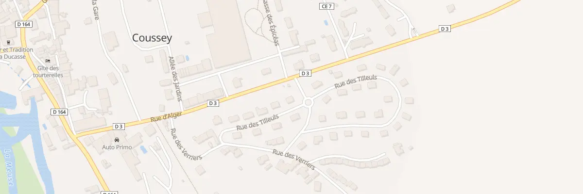 Plan du 11 Rue des Tilleuls à Coussey