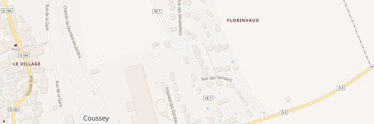 Plan du 7 Che de Florinvaux à Coussey