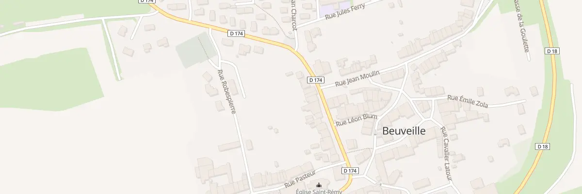Plan du 23 Rue du Gen de Gaulle à Beuveille