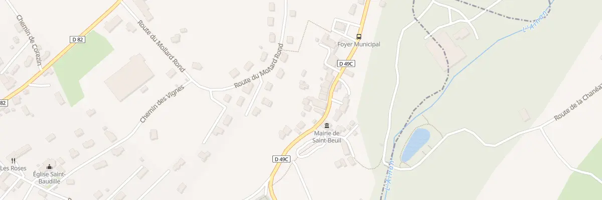 Plan du 526 Rte du Bourg à Saint-Bueil
