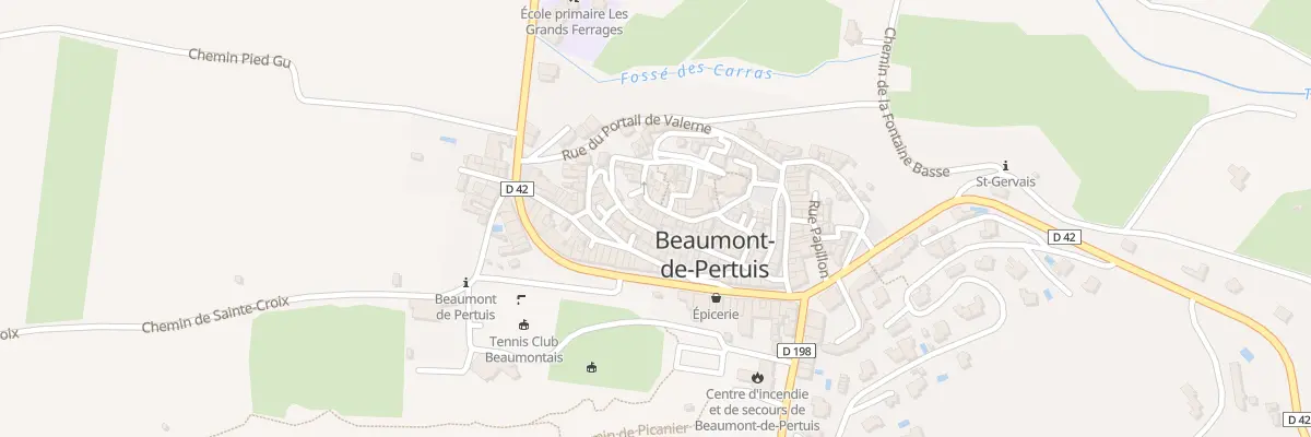 Plan du 49 Rue du Château Vieux à Beaumont-de-Pertuis
