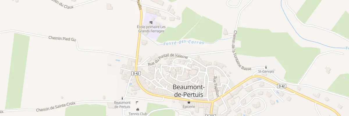 Plan du 5021F Rue de la Joliette à Beaumont-de-Pertuis