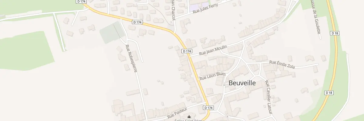 Plan du 21 Rue du Gen de Gaulle à Beuveille