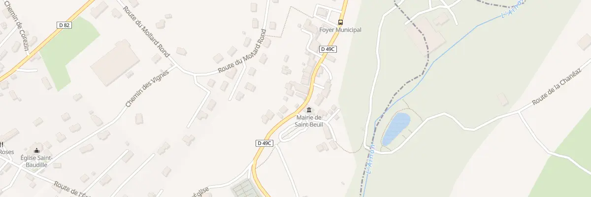 Plan du 540 Rte du Bourg à Saint-Bueil