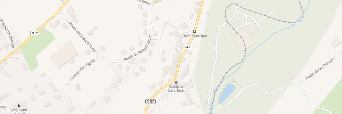 Plan du 480 Rte du Bourg à Saint-Bueil
