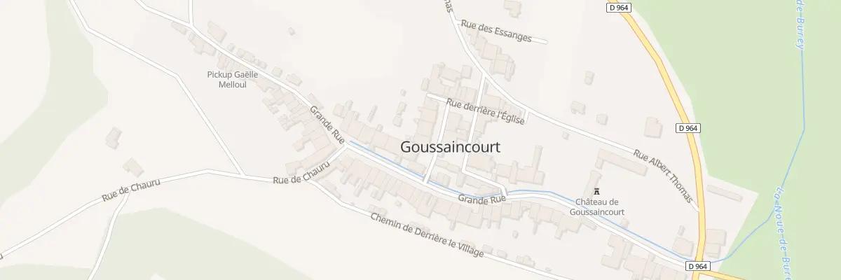 Plan du 3 Rue de la Ruelle à Goussaincourt