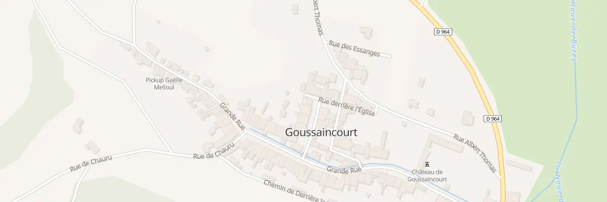 Plan du 7 Rue de la Ruelle à Goussaincourt