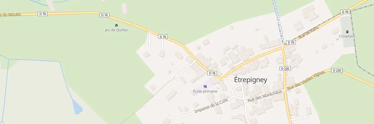 Plan du 8 Rue du Moulin à Étrepigney