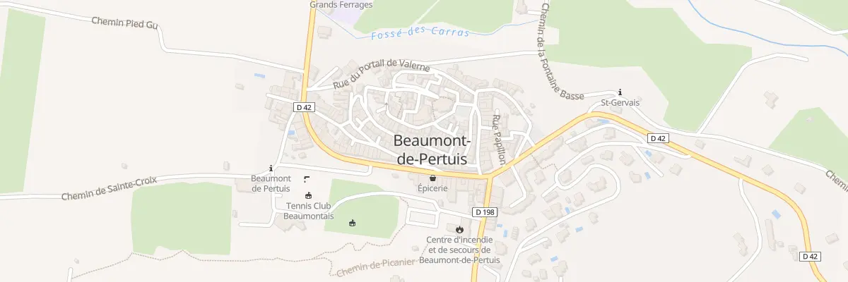 Plan du 5135F Rue du Puits à Beaumont-de-Pertuis