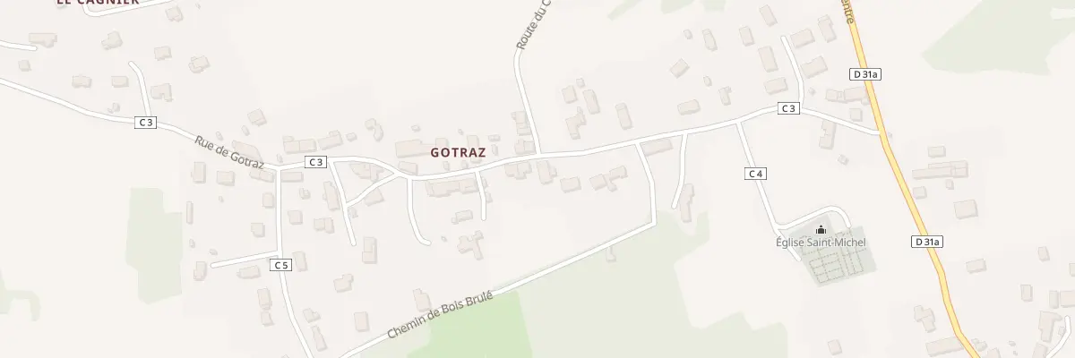 Plan du 331 Rue de Gotraz à Brens