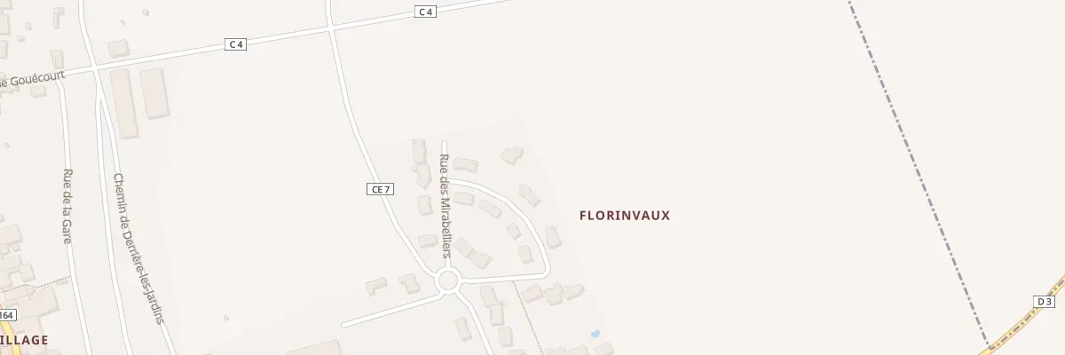 Plan du 10 Rue des Mirabelliers à Coussey