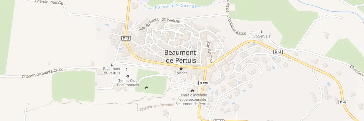 Plan du 58 Rue Longue du Puits à Beaumont-de-Pertuis