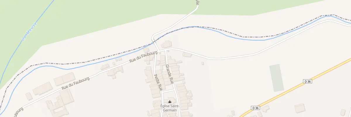 Plan du 40 Gr Grande Rue à Saint-Germain-sur-Meuse
