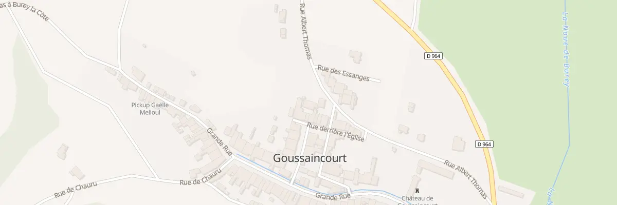 Plan du 1 Rue Derriere l’Eglise à Goussaincourt