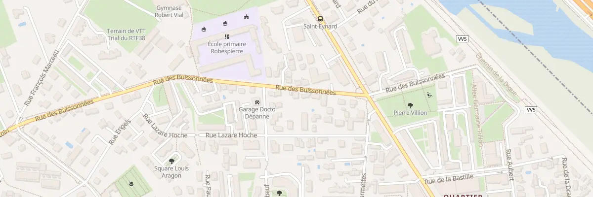 Plan du 25 Rue des Buissonnées à Fontaine