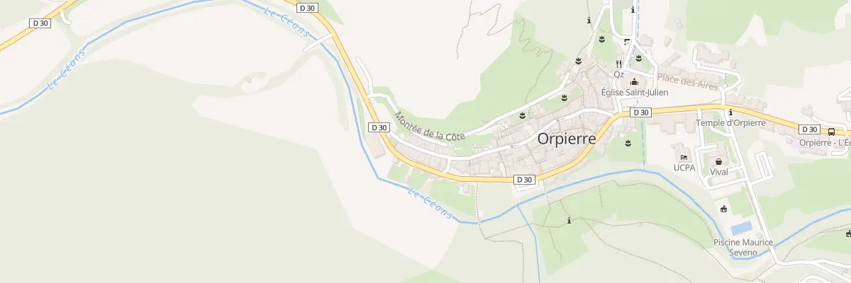 Plan du 40 La Bourgade à Orpierre