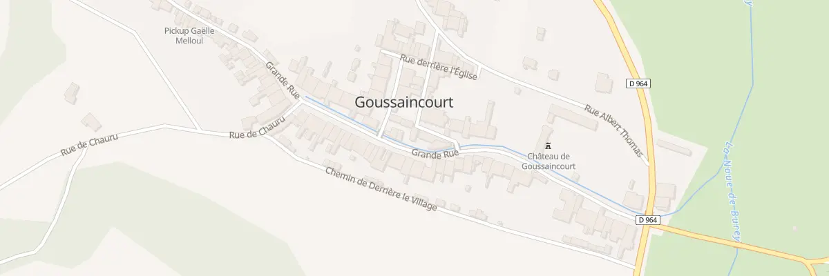 Plan du 12 Gr Grande Rue à Goussaincourt