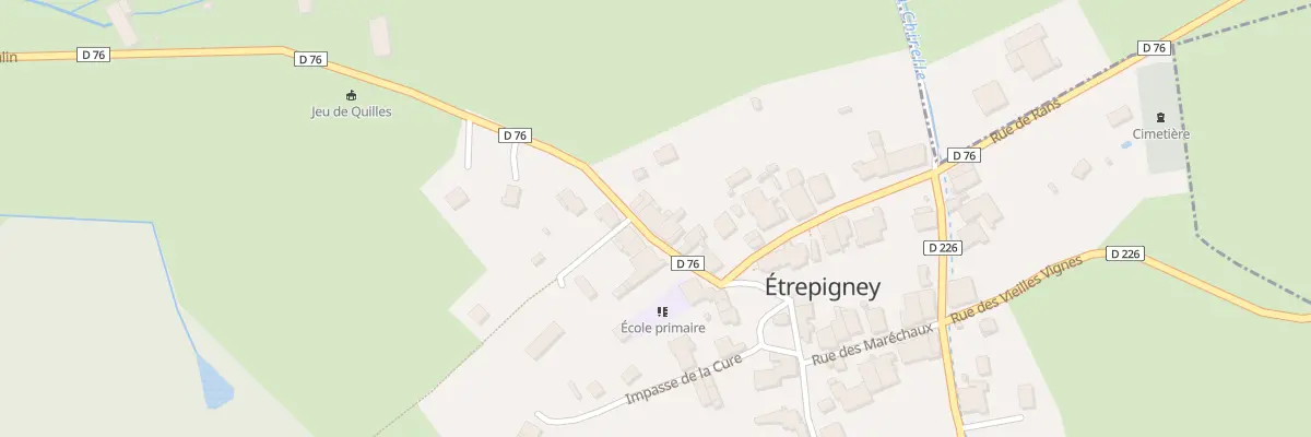 Plan du 9 Rue du Moulin à Étrepigney