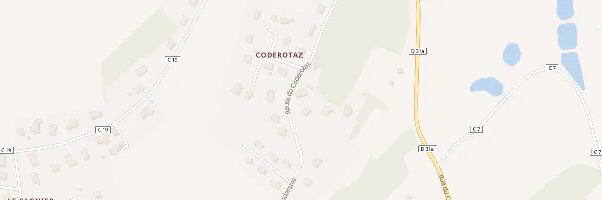 Plan du 334 Rte du Coderotaz à Brens